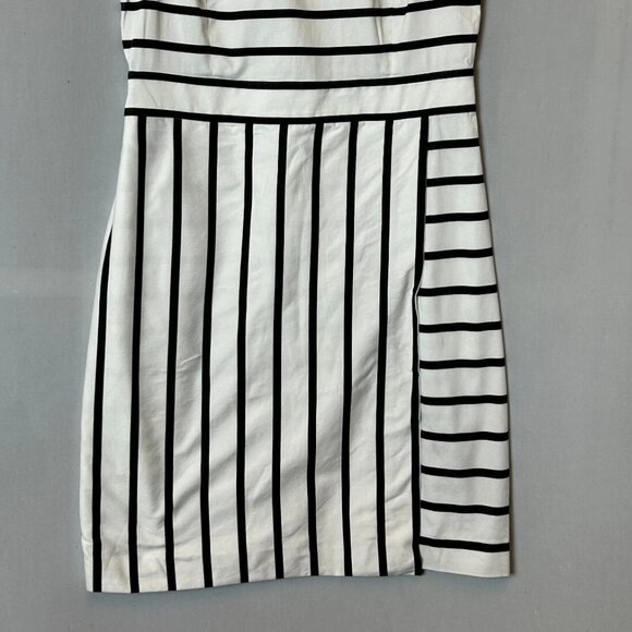 Tommy Hilfiger Women's Blue and White Striped Sleeveless Shift Dress - Picture 4 of 8